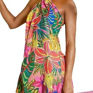 Tropical Halter Dress